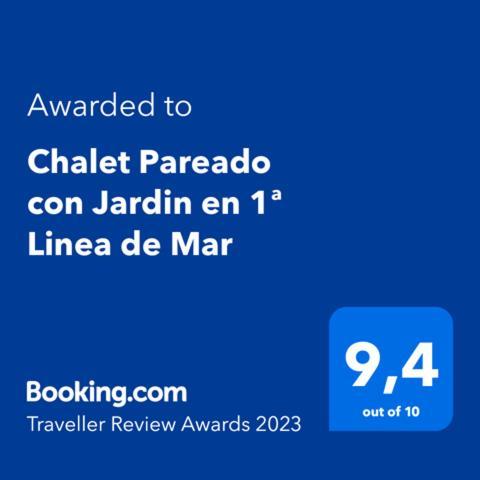 Chalet Pareado Con Jardin En 1ª Linea De Mar Villa Burela Luaran gambar